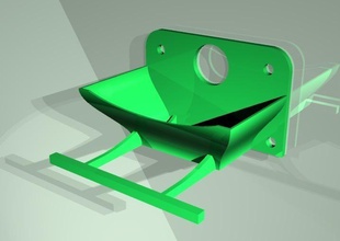 alimentador aves janela pinshape 3d design 3d print model - Mito3D