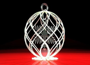 snowflake christmas decoration pinshape 3d-design 3d print model - Mito3D