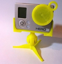 mini gopro tripé pinshape 3d design 3d print model - Mito3D