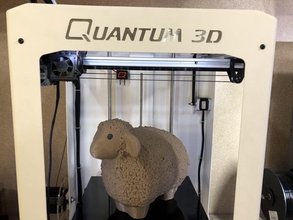 wooly && lazy sheep pinshape decoration quantum3d animals 3d print model - Mito3D