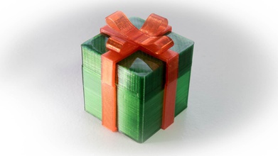 caja regalo pinshape adornos árbol navidad decoración 3d print model - Mito3D