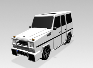 mercedes-benz g-class class model car pinshape automobile automotive model-motor 3d print model - Mito3D