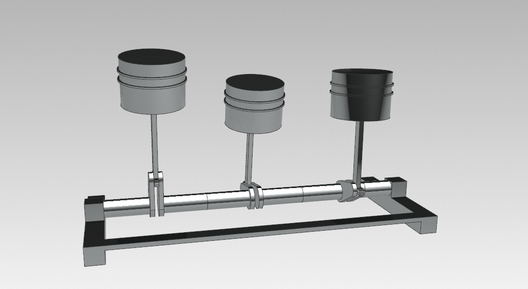 silindir piston pinshape ayarlayın otomobil motor dur 3D print model - Mito3D