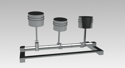 pistão cilindro definido pinshape automóvel motor 3d print model - Mito3D