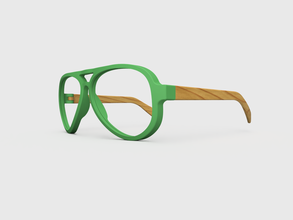 aviator Sonnenbrille pinshape Brille Brillen 3d print model - Mito3D