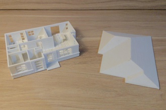 maison archi petite 01 pinshape villa l'architecte architectural 3d print model - Mito3D
