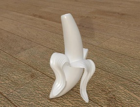 bannana vaso pinshape pote vasos 3d print model - Mito3D