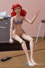 head mermaid ariel - ball-jointed doll bjd pinshape submit model print win esun filament jointed 3d print model - Mito3D