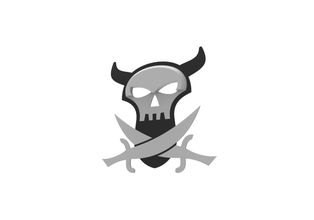 pirate bookmark pinshape skull roger jolly sword 3d print model - Mito3D