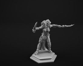 soldier 2 3d print model pinshape tabletop gameboard toys amazon tortoise girl warmachine warhammer dlp miniatures miniatures- sla 3d print model - Mito3D