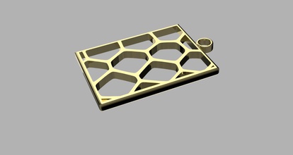 voronoi Ohrringe pinshape design 3d print model - Mito3D