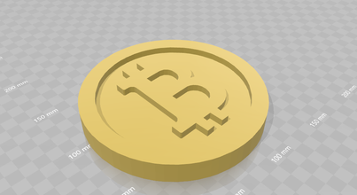 bitcoin litecoin pinshape Universal cryptocurrencies madeni para btc 3d print model - Mito3D