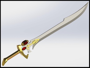 warhammer eldar sword pinshape warhammer-40k lazercut wh40k swords 3d print model - Mito3D