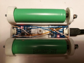 caricare 2 lipo 18650 facilmente pinshape caricabatterie supporto nokia 1020 chargerdock 3d print model - Mito3D