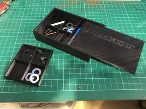 box pinshape storage organizer parts 3d print model - Mito3D