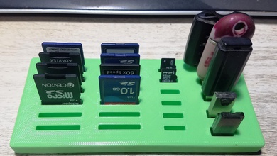 sd microsd usb holder pinshape holders 3d print model - Mito3D