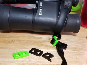 strap adjust clip pinshape slider 3d print model - Mito3D