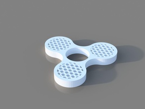 honey comb fidget spinner pinshape 3d-design 3d print model - Mito3D
