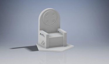 montaña trono pinshape fantasía 3d print model - Mito3D