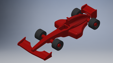 juguete coche f1 pinshape barspin formula1 openrc juguetes pista carreras carrera autos racer 3d print model - Mito3D