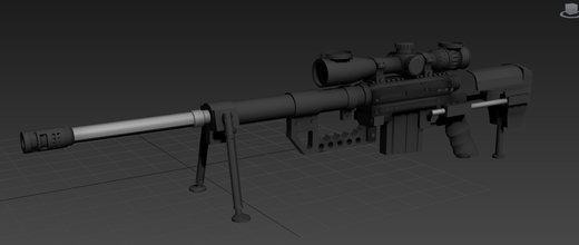cheytac m200 rifle francotirador pinshape callofduty militar equipos soldado cifras juguetes armas fuego 3d print model - Mito3D