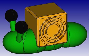 snail 3d block zoo pinshape 3d-design 3d print model - Mito3D