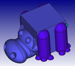 hippopotamus 3d block zoo pinshape 3d-design 3d print model - Mito3D