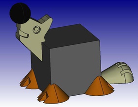 sea lion 3d block zoo pinshape 3d-design 3d print model - Mito3D