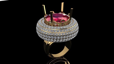 anello pinshape elle gioielli progettazione concorso 3d print model - Mito3D