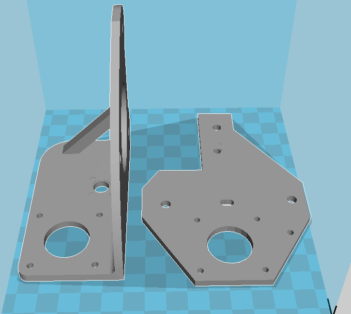 tronxy x1 bracket set pinshape brackets 3D print model - Mito3D