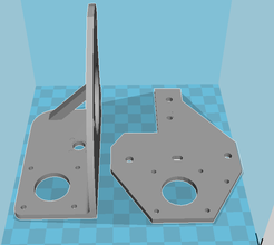 tronxy x1 bracket set pinshape brackets 3d print model - Mito3D