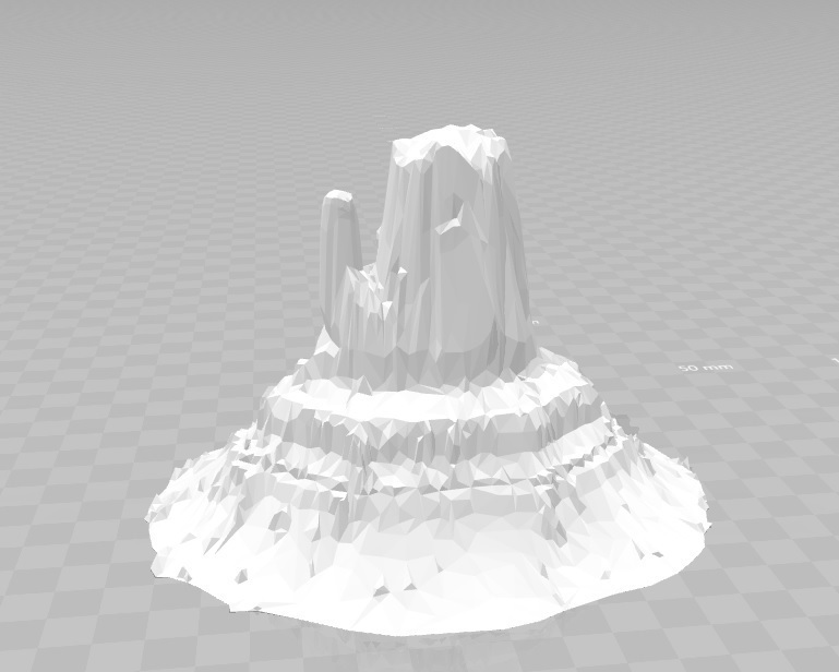scalable mountains desert dune hills pinshape mountain badland hill 3D print model - Mito3D