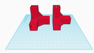 angles recycled 20mm square gazebo piping pinshape square-piping printer-enclosure 3d print model - Mito3D
