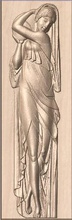 statue Frauen Flachrelief pinshape Architektur Modell womens Statuen Kunst sclupt 3d Drucker stl Datei 3d print model - Mito3D