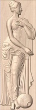statue Antike Frauen pinshape sclupt womens Architektur Modell Kunst cnc stl Datei 3d Drucke 3d print model - Mito3D