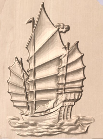 antique ship pinshape 3dprintable art ship-war-battle-cannon-sail-nautical-sea-float 3D print model - Mito3D
