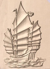 antique ship pinshape 3dprintable art ship-war-battle-cannon-sail-nautical-sea-float 3d print model - Mito3D