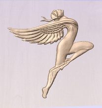 melek kadın pinshape model 3d art stl dosyası 3d print model - Mito3D