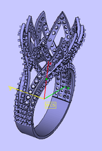 bagues diamant pinshape bijoux 3d print model - Mito3D