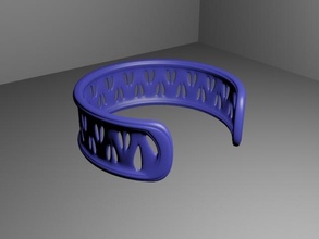 symétrie pinshape bracelet 3d print model - Mito3D