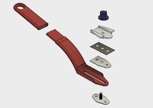 wallpaper knife pinshape 3d-design 3d print model - Mito3D