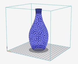 vazo organometalik pinshape voronoi tasarım 3d print model - Mito3D