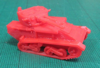 marca vic tanque ligero 1 100 escala pinshape juego guerra british 2 ª mundial 3d print model - Mito3D