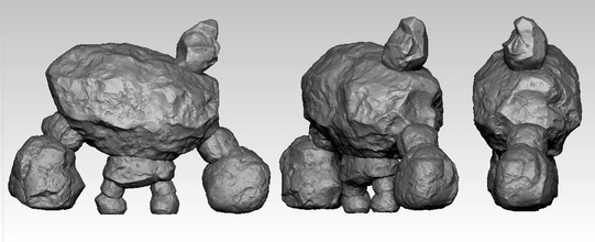 piedra lava zelda aliento salvaje pinshape gigante enemigo jefe enlace naturaleza astrágalo 3d print model - Mito3D