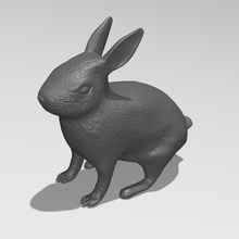 coelho pinshape lebre corredor perfil animal estimação selvagem mamífero animais 3d print model - Mito3D