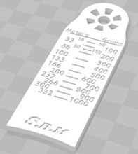 filament gauge pinshape ruler meter 3d filament-spool 3d-design 3d print model - Mito3D