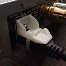 hdmi Unterstützung pinshape cablemount Kabel Halter audio video 3d print model - Mito3D