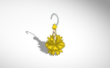 floral oreille bijou pinshape bijoux design concours 3d print model - Mito3D