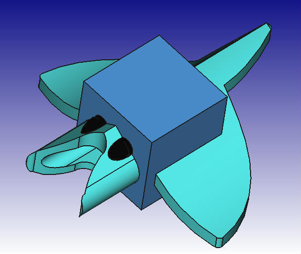 manta ray 3d blocco zoo pinshape disegno 3D print model - Mito3D