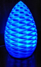 doubletwistlamp4 pinshape gece lambası tablelamp led lamba 3d print model - Mito3D